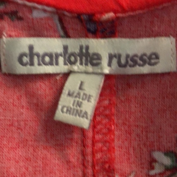 Charlotte Russe Red Floral Summer Dress - Picture 6 of 9